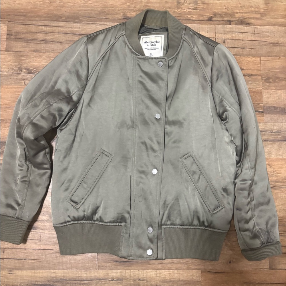 Abercrombie & Fitch Green Bomber Jacket